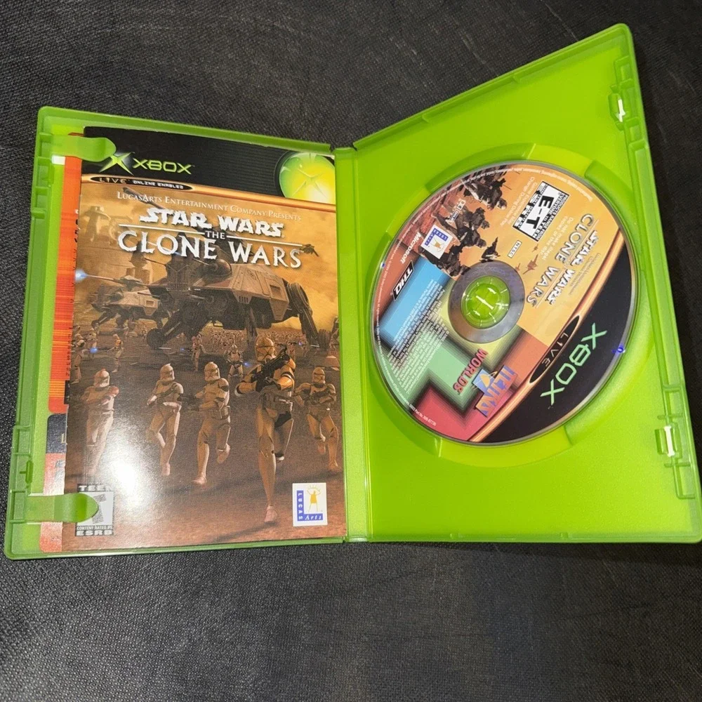 Star Wars: The Clone Wars / Tetris Worlds‎ (Xbox, 2003) Complete Clean Disc